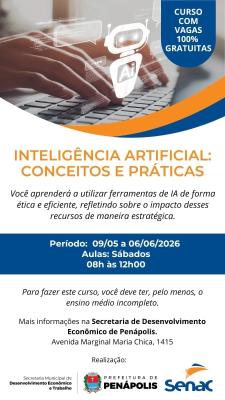 Noticia inteligencia-artificial-e-tema-de-curso-gratuito-do-senac