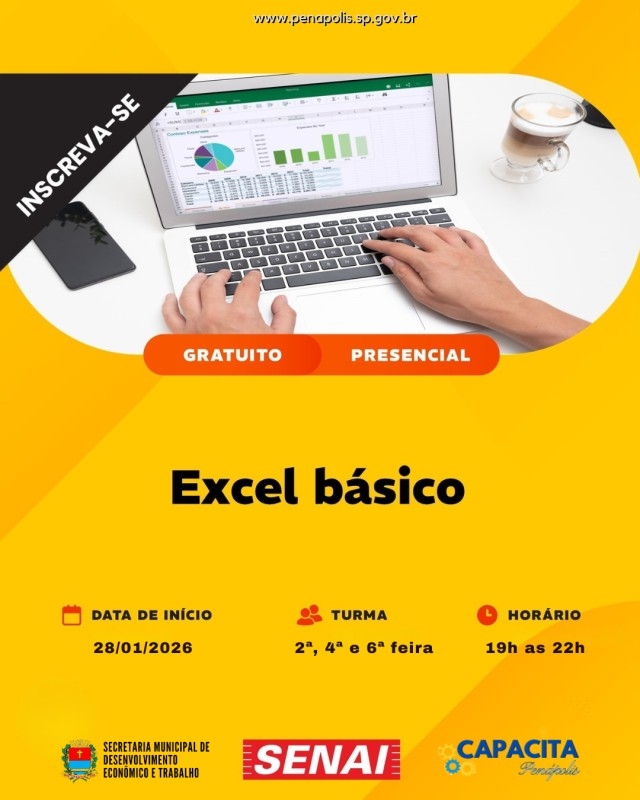 Noticia inscricoes-abertas-para-curso-gratuito-de-excel-basico